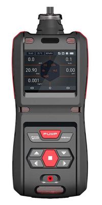Black Handheld Multi Gas Detector , Five In One Gas Flow Detector MS500 IP66